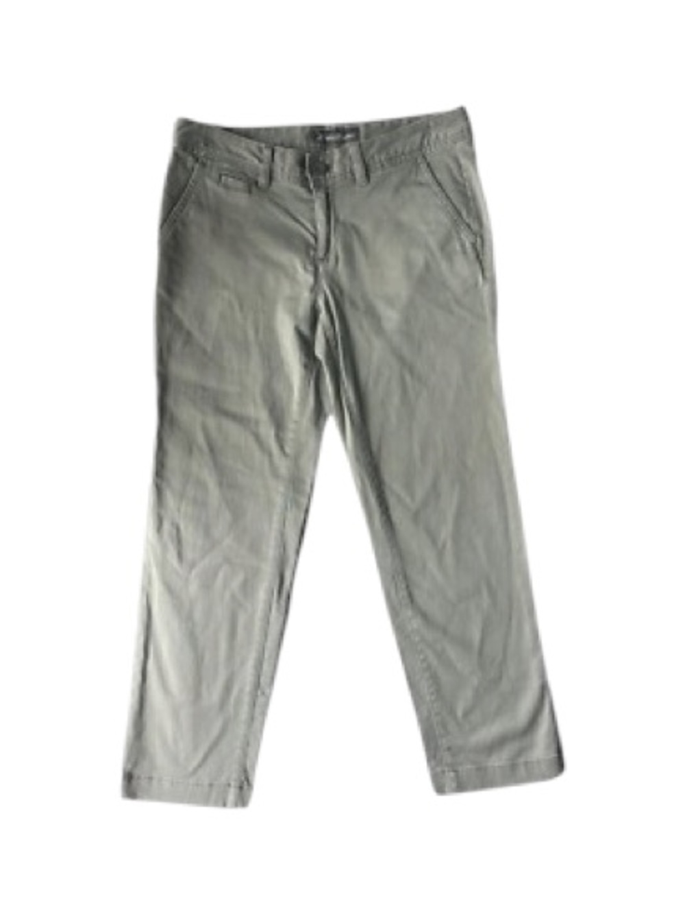Eddie Bauer ~ Chinos ~ Straight Leg ~ Boyfriend Style Pants -  Khaki Gray
